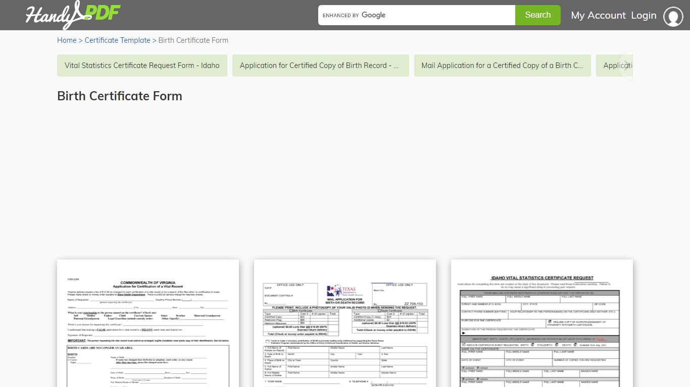 2022 Birth Certificate Form - Fillable, Printable PDF & Forms - HandyPDF